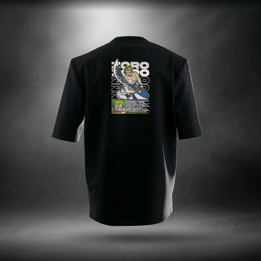Roronoa Zoro|300 GSM Embroidered Oversized T-shirt